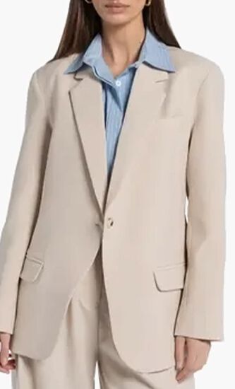 AUDREY BLAZER- BONE