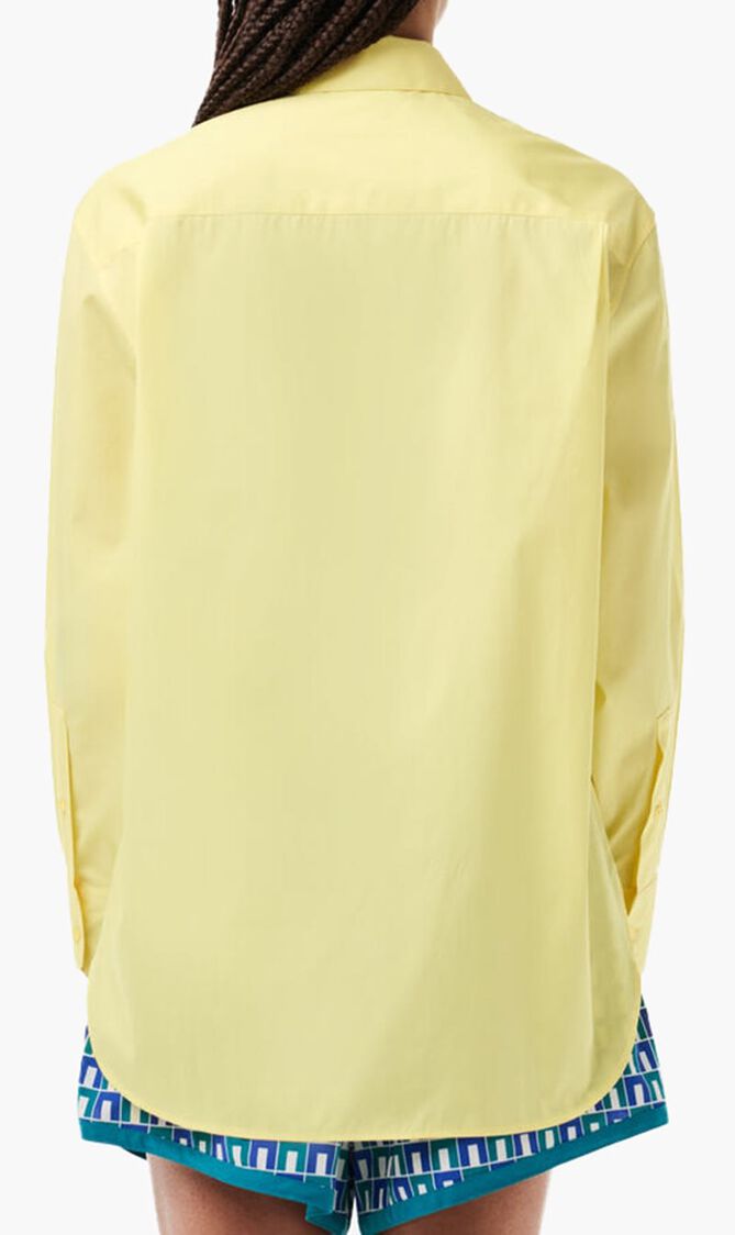 Oversized Fit Cotton Poplin Shirt