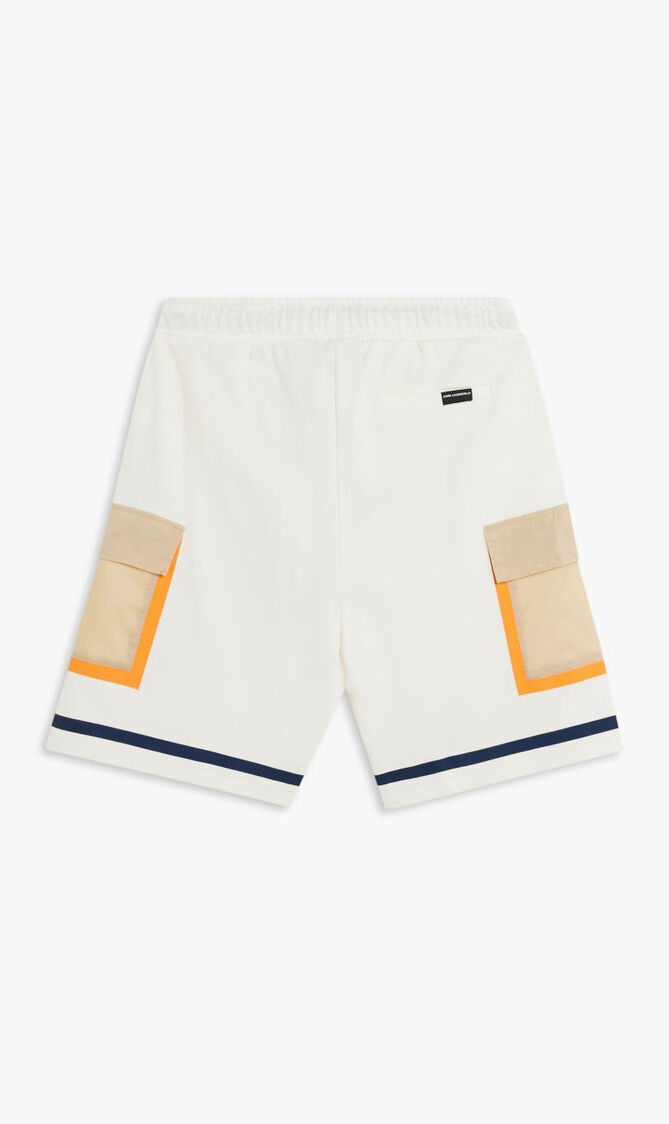 FABRIC MIX SWEATSHORTS