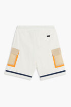 FABRIC MIX SWEATSHORTS