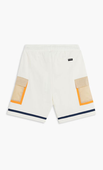 FABRIC MIX SWEATSHORTS