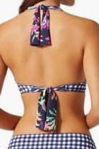 SUMMER FLORAL REV HALTER TOP