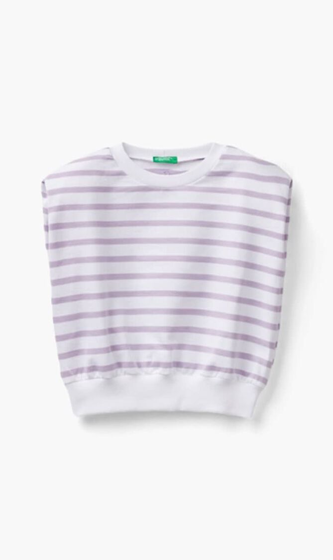 Striped Sleeveless Sweater