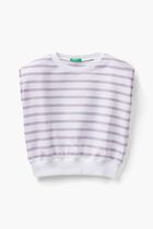 Striped Sleeveless Sweater