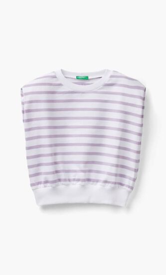 Striped Sleeveless Sweater