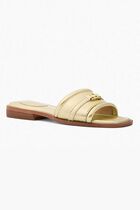 Mandy Metallic Leather Slide