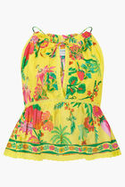 Delicate Fruit Garden Sleeveless Blouse