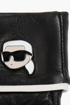 Ikon leather fingerless gloves