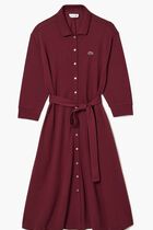3/4 Sleeve Cotton Pique Polo Dress