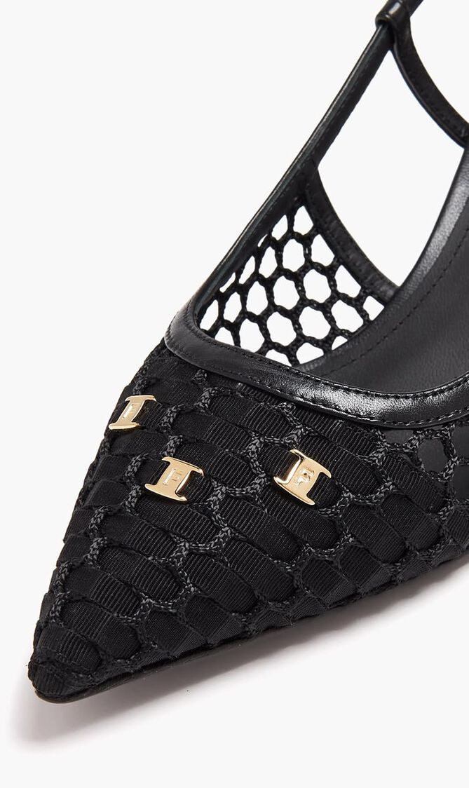 Vara Chain Slingback Pumps