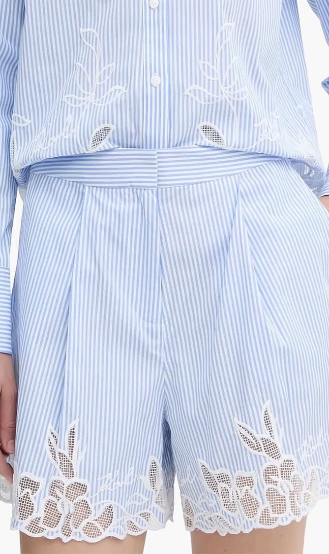 EMBROIDERY CUT OUT SHORTS