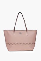 Solid Leather Tote Bag