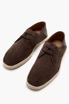 Suede Espadrilles Derby Shoes