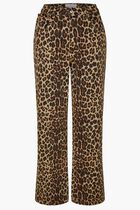 Leopard Lucia Scallop Detail Jeans