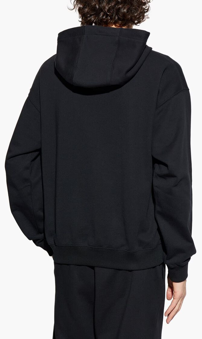 SWEATSHIRT NON BRUSHED SWEAT FABRIC MEDUSA PATCH