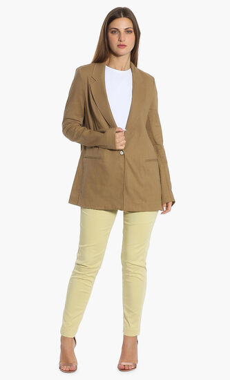 Stripes Notch Lapel Blazer