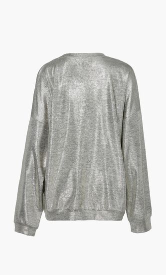 Metallic Pattern Top