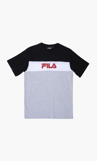 Colour Block Cotton T-Shirt