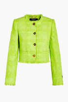 JACKET RN CROPPED LUREX TWEED AO CHECK