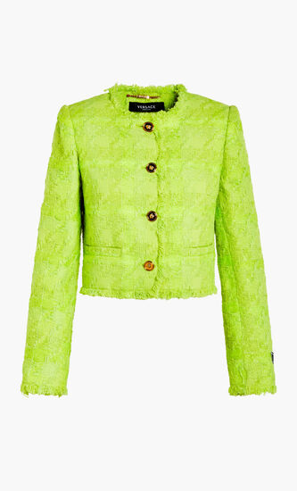 JACKET RN CROPPED LUREX TWEED AO CHECK
