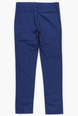Slim Fit Cotton-Linen Chino Pants