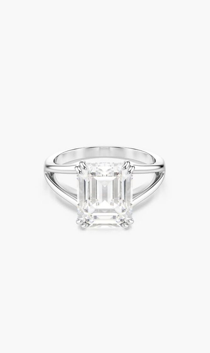 RE STILLA RING OCTAGON WHITE RHS 58 MM