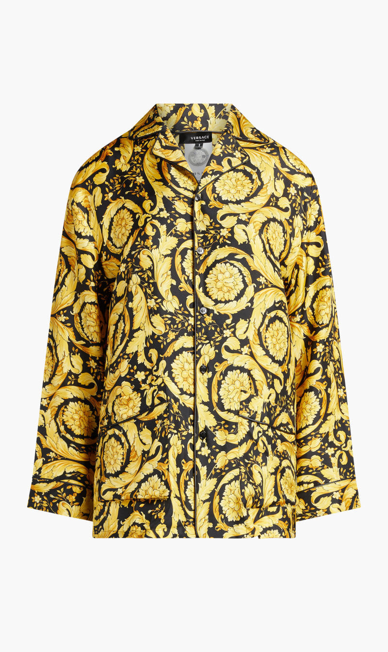 Buy VERSACE PAJAMA TOP BIO SILK TWILL BAROQUE ALL OVER PRINT for N A 0.0 The Deal Outlet
