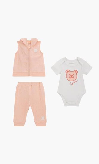 SET HOODED VEST+SS BODY +PANTS