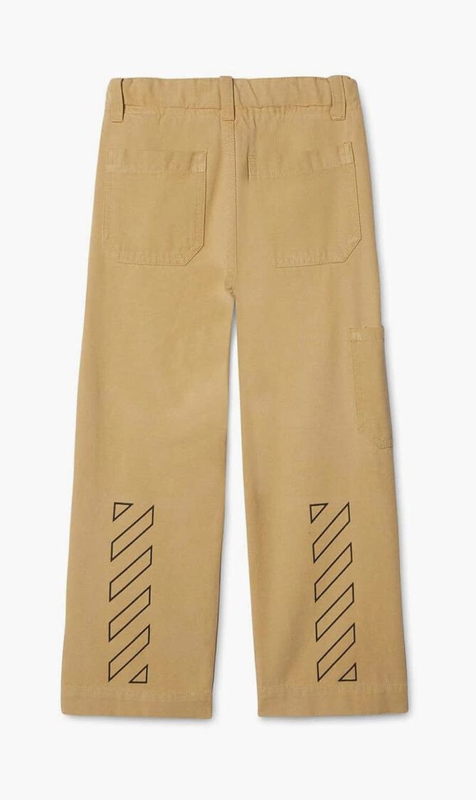 DIAG OUTLINE WORKER PANT BEIGE BLACK