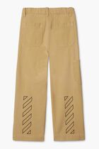 DIAG OUTLINE WORKER PANT BEIGE BLACK