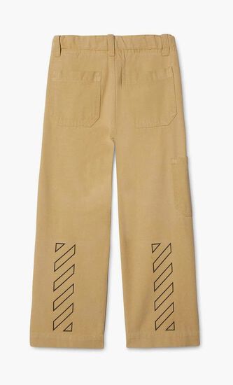 DIAG OUTLINE WORKER PANT BEIGE BLACK