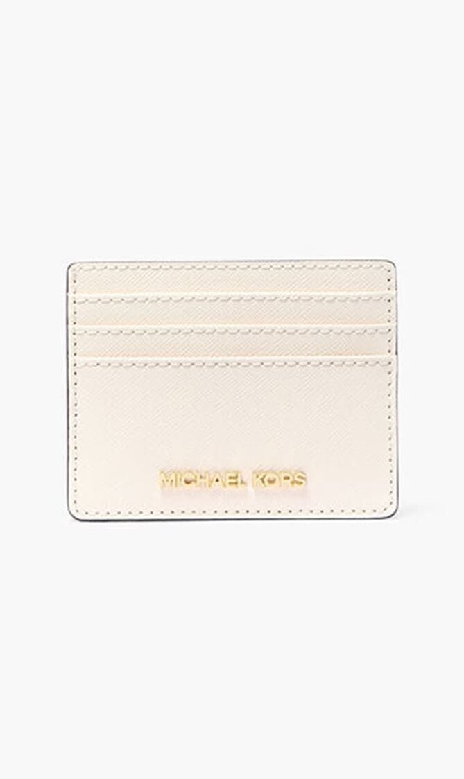 Jet Set Large Saffiano Leather Card Case