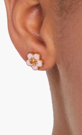 KIRA ENAMEL FLOWER STUD EARRING
