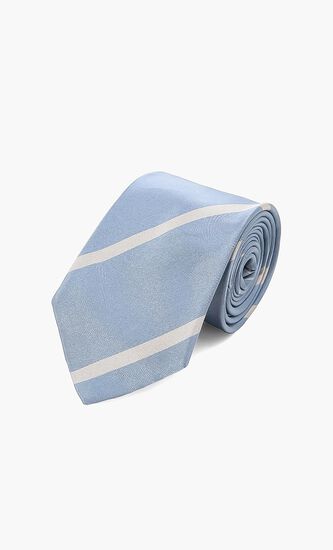 Wide Stripe Silk Tie