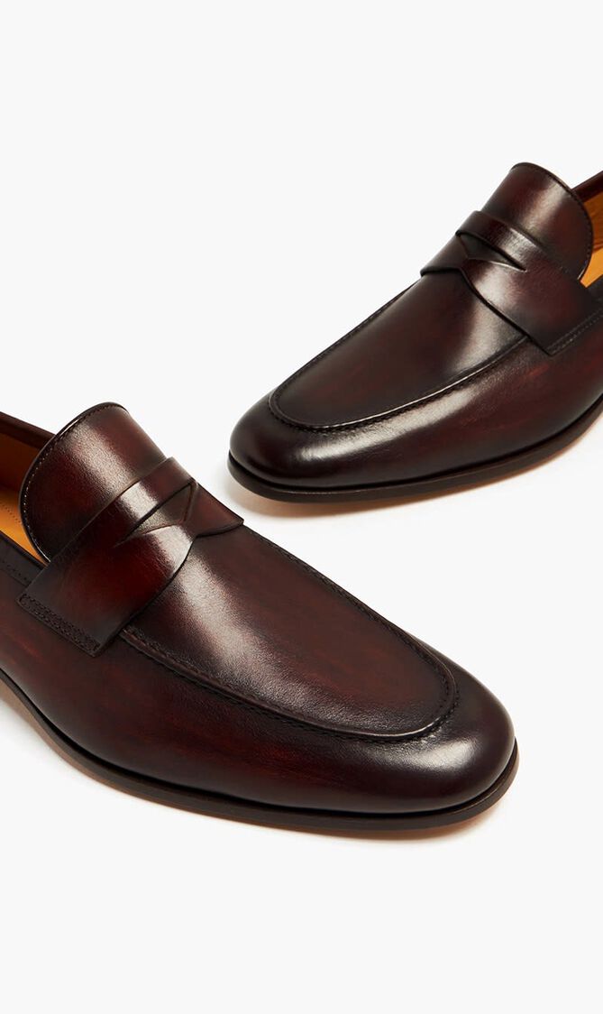 Leather loafers