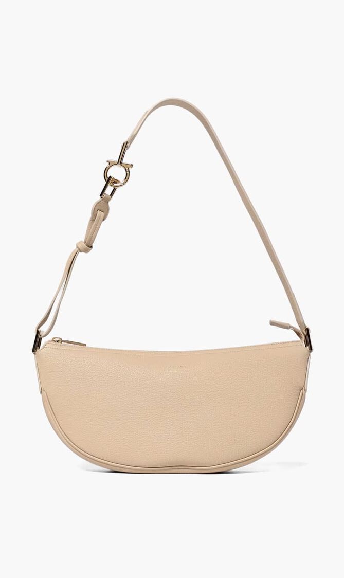 Logo Detail Calfskin Tote Bag