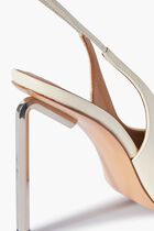Lace Up High Allen Frame Pump Off White
