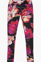 Black Floral Leggings