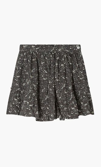 Floral Printed Mini Skirt