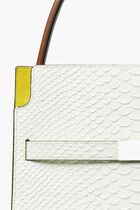 Small Lee Radziwill Snake Embossed Double Bag