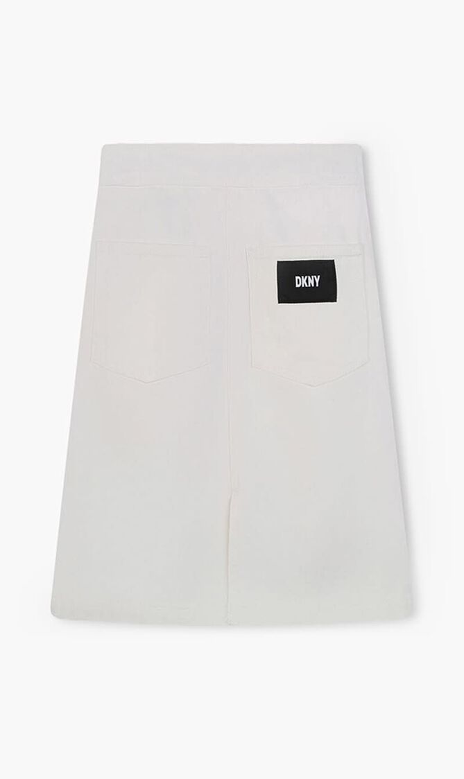Logo Applique Midi Skirt