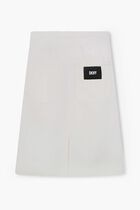 Logo Applique Midi Skirt