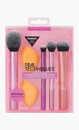 REAL TECHNIQUES MAKEUP BRUSH SET 2 SPONGE BLENDERS FOR EYESHADOW FOUNDATION BLUSH AND CONCEALER