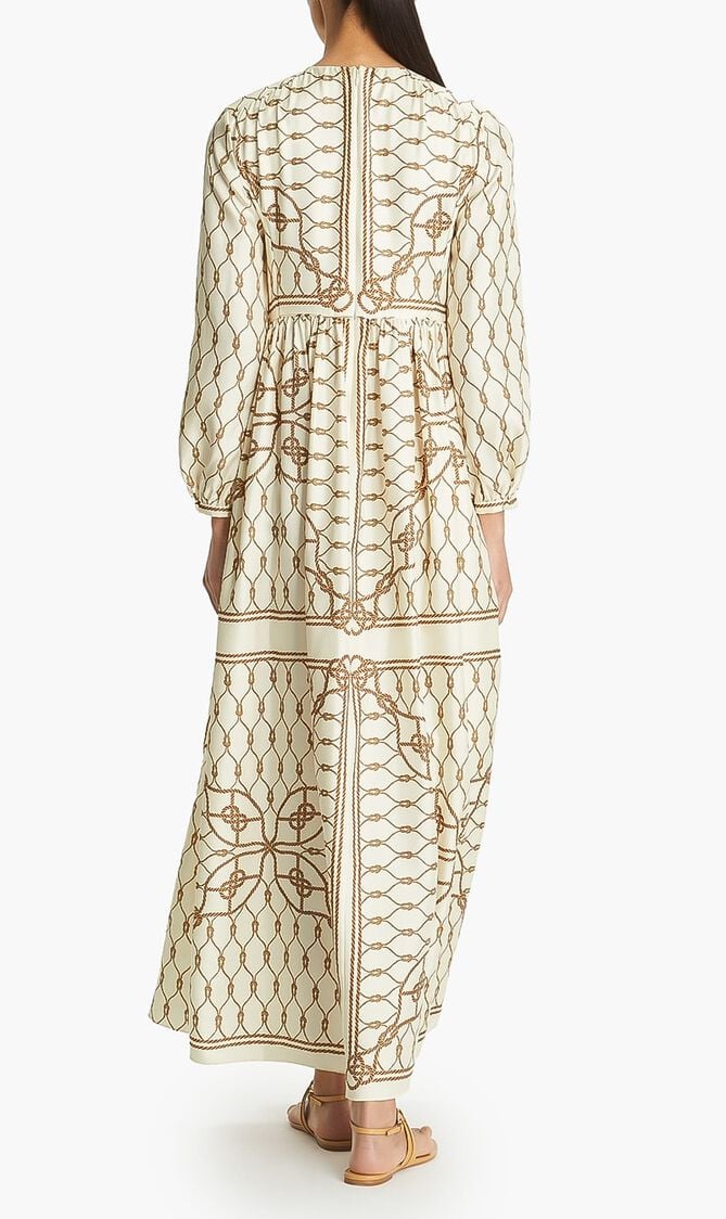 SILK PRINTED DRESS