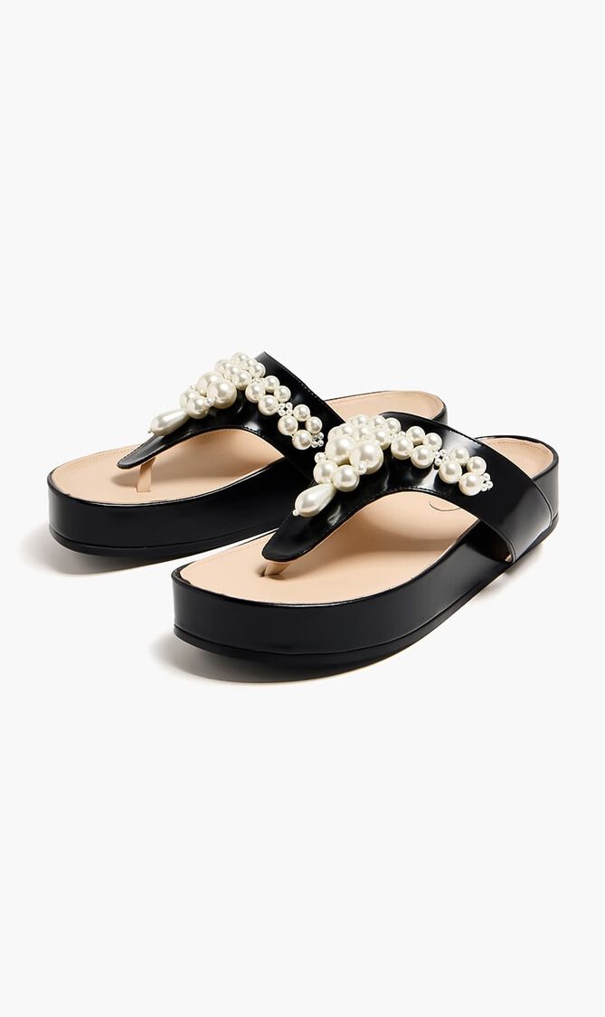 Beaded Thong Sandals