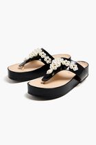 Beaded Thong Sandals