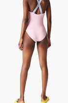 Crocodile Print And Criss crossed Straps Swimsuit