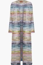 Zig Zag Long Cardigan