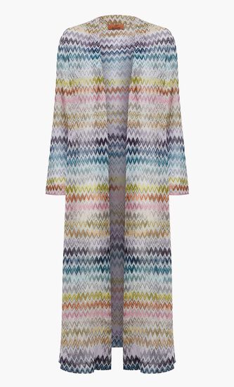 Zig Zag Long Cardigan