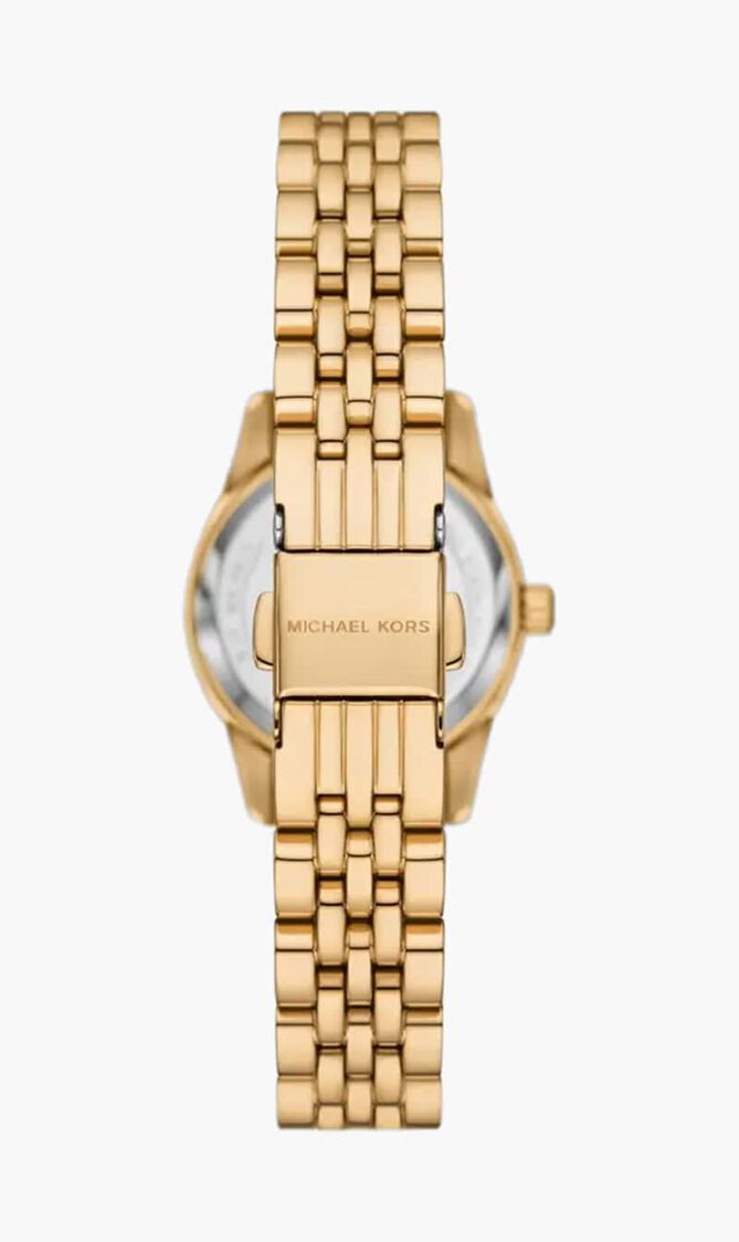 Quartz Gold Stainless Steel Turquoise Dial Watch